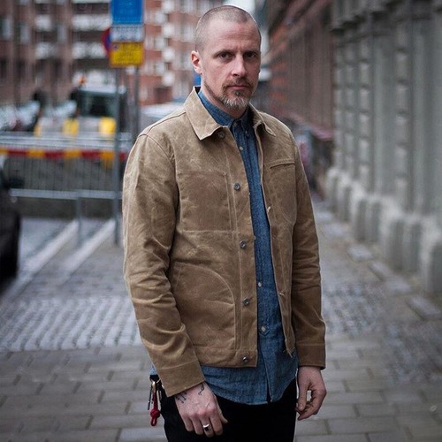 Waterproof retro khaki - khaki, waxed