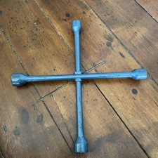 4 Way Wheel Brace Blue vintage