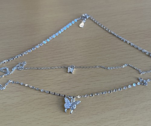 925 silver double chain - silver,