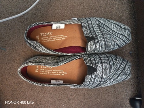 Sparkly silver toms unworn - sparkly,