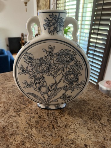 Chinese moon flask blue and - chinese,