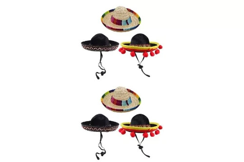 Pack straw sombrero hats - pack,