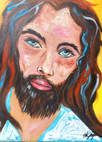 Contemporary jesus portrait - jesus,