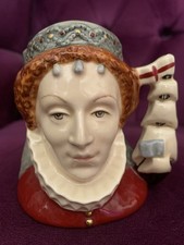 Royal Doulton Queen Elizabeth I Toby Jug D6821 Ltd Edition 1991/9500 Armada