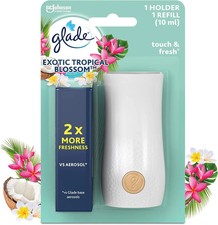Glade Touch & Fresh Air Freshener Holder and Refill, Touch Activated Odour Elimi
