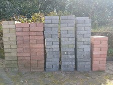 Standard Concrete Paving Blocks - Yellow, Red & Grey Bricks for Drive Driveway 