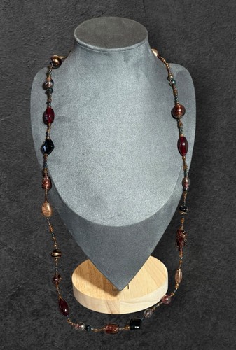 Vintage necklace multicoloured - vintage,