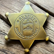 Tombstone Sheriff Badge