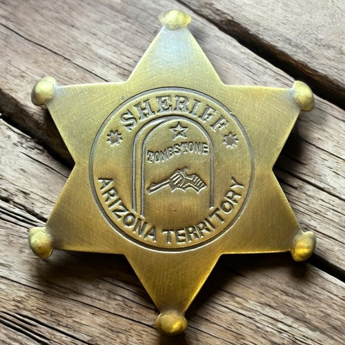 Tombstone sheriff badge - sheriff,