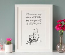 Winnie the pooh quote print - pooh,