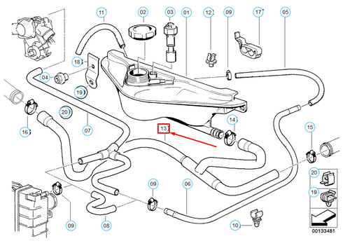 New bmw e32 expansion tank - e32,