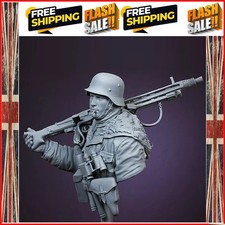 Resin Model figure Bust, 1/10 Infantry in WWII, GK, WW2 Military theme, Unass...