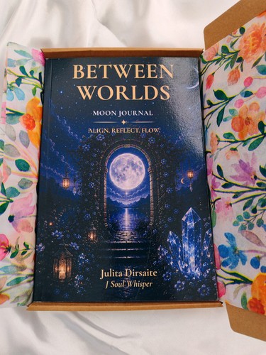 Moon journal gift - journal, pen