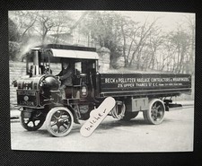 London Beck & Pollitzer Haulage Contractors Yorkshire Steam Lorry Photo Print