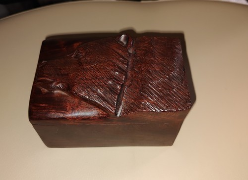 Vintage carved ironwood - carved, bear