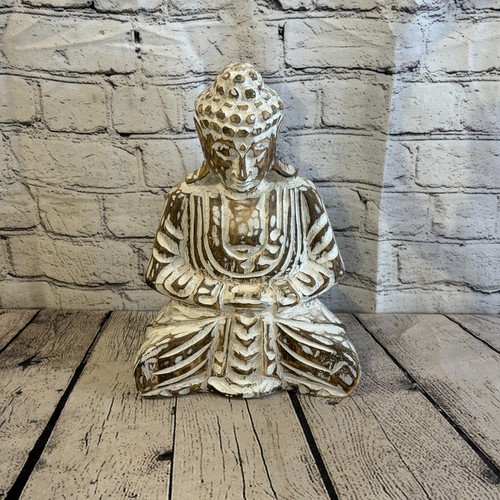 30cm brown meditating buddha - meditating,