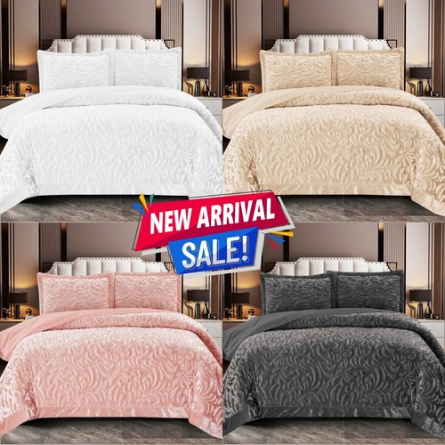 Quilted velvet bedspread - quilted, throw