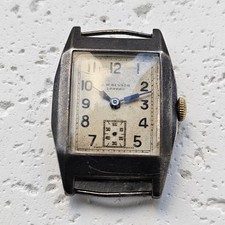 1935 Solid Silver J W Benson Dennison Case Art Deco Watch