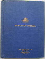 Rover P4 75 1950-53 Original Workshop Manual Pub. No. TP/124/D 1953 Ex Library