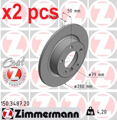 Pcs sides rear fits - x2,