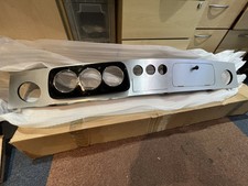 Classic Mini Brushed Alloy 3 Plus 3 clock  Dashboard  And radio  -LHD Ex Display