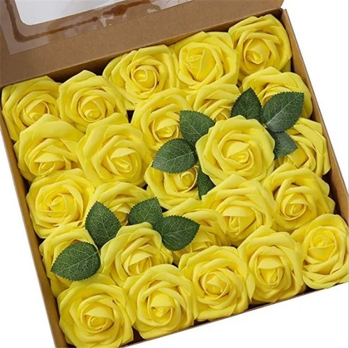 10x artificial foam rose - 10x,