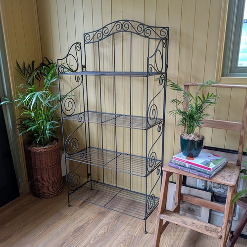 Vintage metal shelving - vintage,