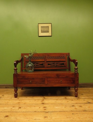 Colonial style bench with - colonial,