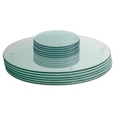 12pc Round Glass Placemats &