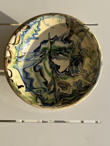 Marble crackle glaze - glaze, bowl