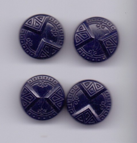 Glass vintage buttons - 4,