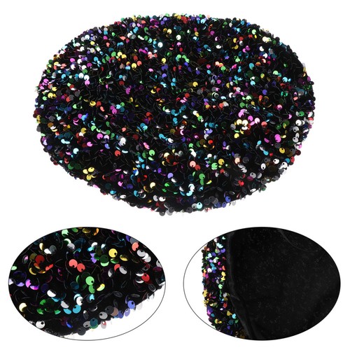 Sequined beret sparkly hat - sequined,