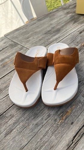 Ladies tan trim with white - ladies,