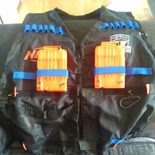 Nerf N Strike Elite Vest with Pockets And Dart Holders With Ammo Clips