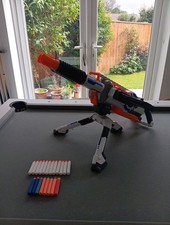 Nerf Rhino Fire Motorised Blaster. Comes With Tripod, 2 x Magazines And Bullets
