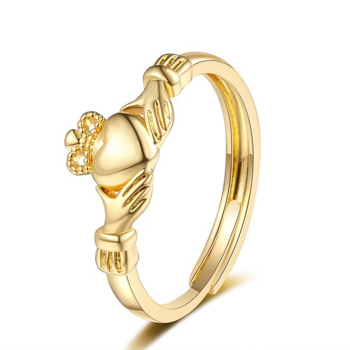 Adjustable claddagh ring - ring, for