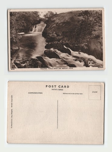 Postcard ingleton triple spout - ingleton,