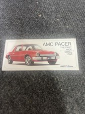 1975 AMC Pacer sales card