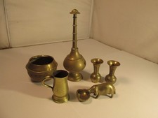 6 x brass items