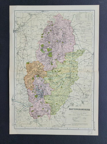 Antique 1903 large map - 1903,
