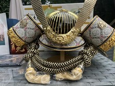 Traditional Japanese Kabuto Beautiful Samurai Helmet 