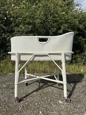 Vintage 1960s - 70's Baby / Doll Wicker Moses Basket and Stand.