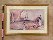 2 Sir William Russell Flint framed watercolour art prints