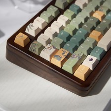152 Keys Green Keycaps PBT Dye