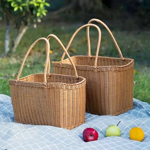 Wicker picnic basket - wicker,