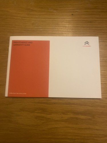 Citroen service book stamped - citroen,
