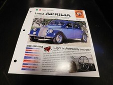 1937-1949 Lancia Aprilia Spec