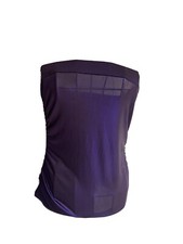 Tally Weijl Women Boob Tube Top Size 10-12 Dark Purple Sparkly Stretch Slim Fit