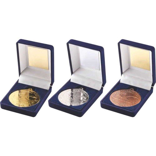 Swimming medal velvet case - medal, in