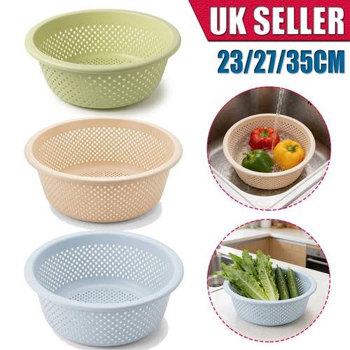 Large plastic colander - large, food